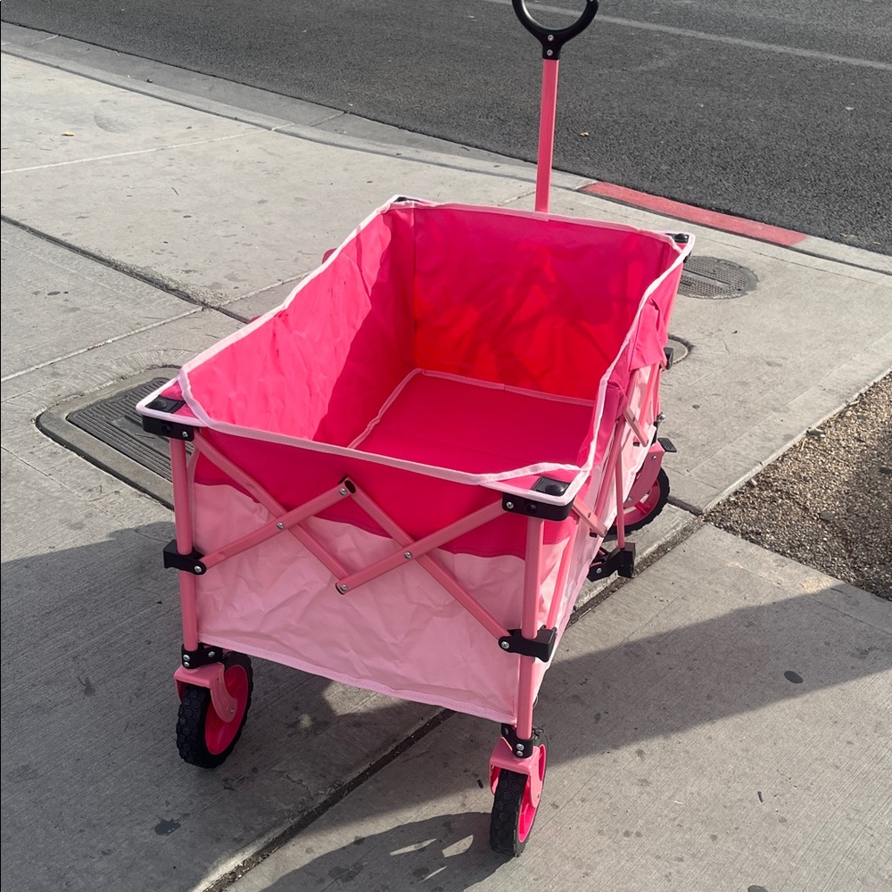 NIB PINK Collapsible Utility Wagon - Picture 2 of 10